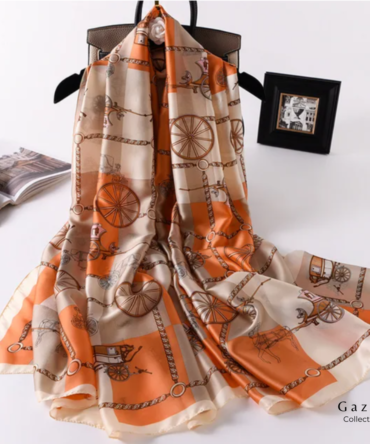 luxury silk scarf for girl