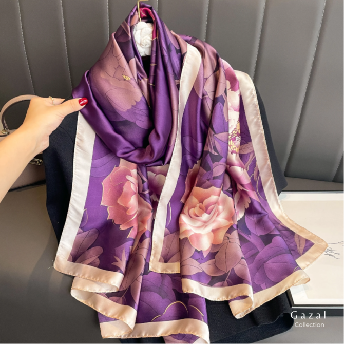 Majestic Amethyst Scarf – Luxury Women’s Hijab Collection